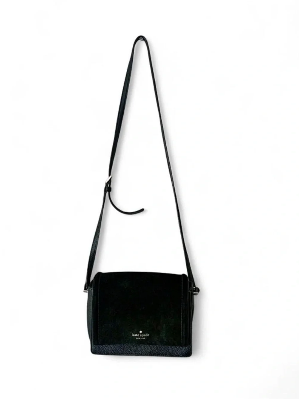 Kate Spade New York Mixed-Material Flap Crossbody Bag✨